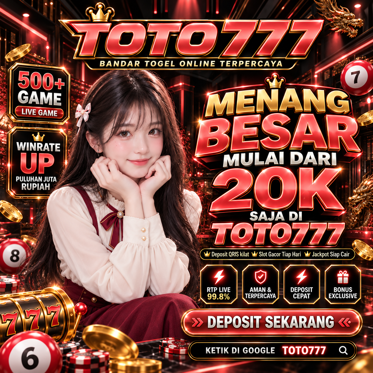 Banner TOTO777 - Ruang Hiburan Interaktif bagi Penggemar Toto777 Online